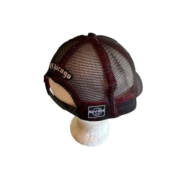 Hard Rock Cafe Black on Black ROCK Chicago Hat Cap Adjustable - Picture 4 of 7